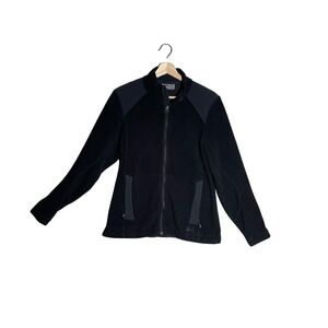 REI Womens Full Zip Jacket Size S Black Lightweight Hiking Outdoor Activewear
